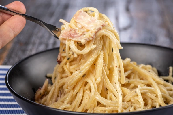 receta de espaguetis carbonara