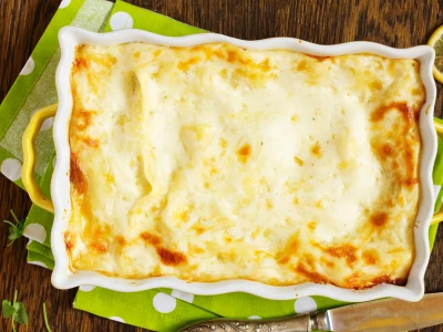 lasaña de pollo con bechamel